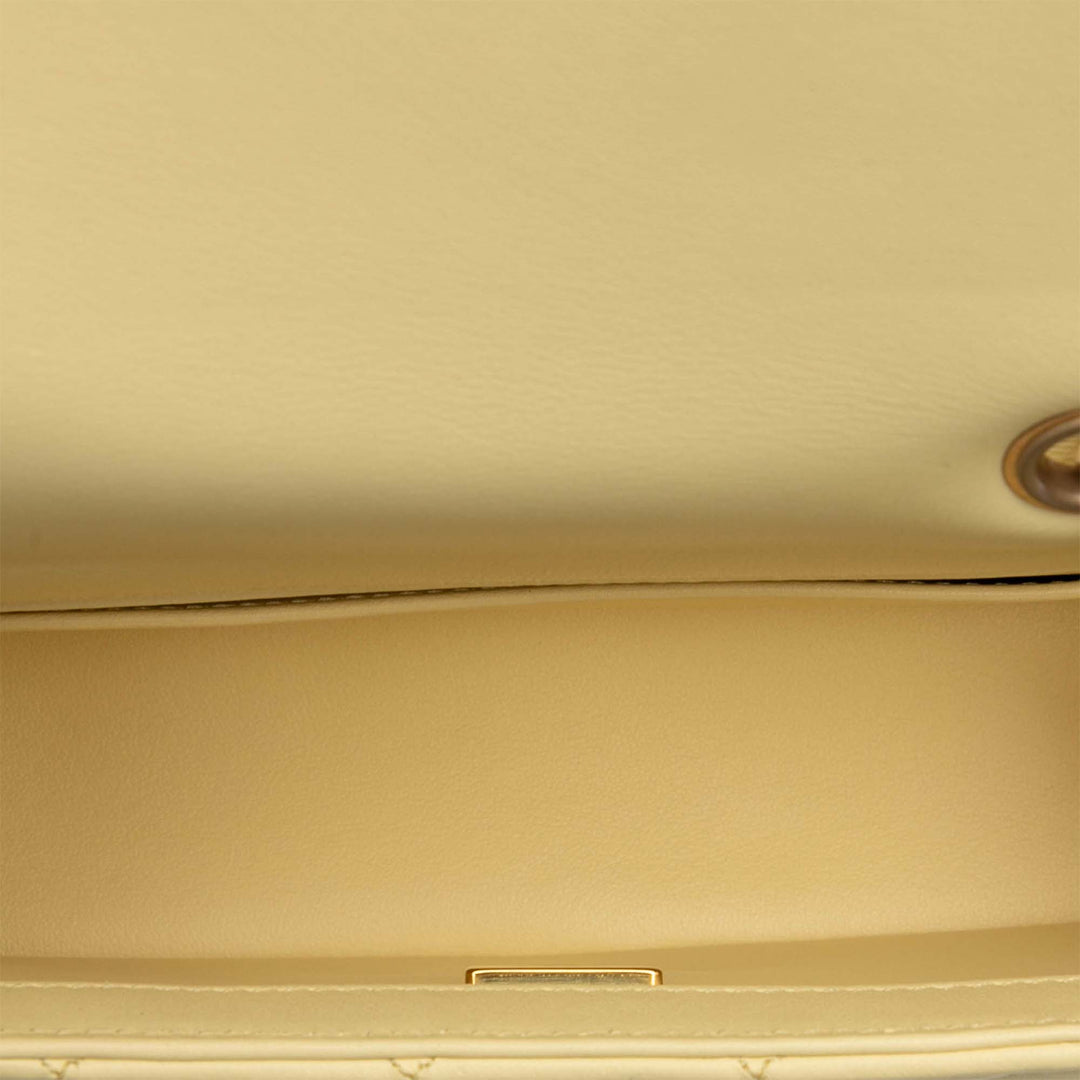 Chanel Mini Rectangular Classic Cuir d’agneau Sweet Camellia Flap Jaune – GABY PARIS Authentique