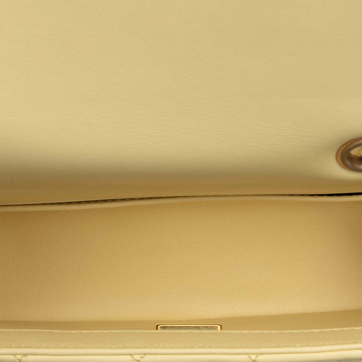 Chanel Mini Rectangular Classic Cuir d’agneau Sweet Camellia Flap Jaune – GABY PARIS Authentique