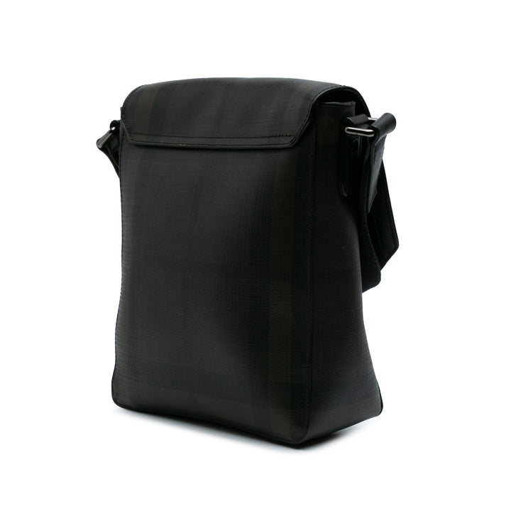 Smoke Check Coated Canvas Crossbody Brown - Gaby Paris