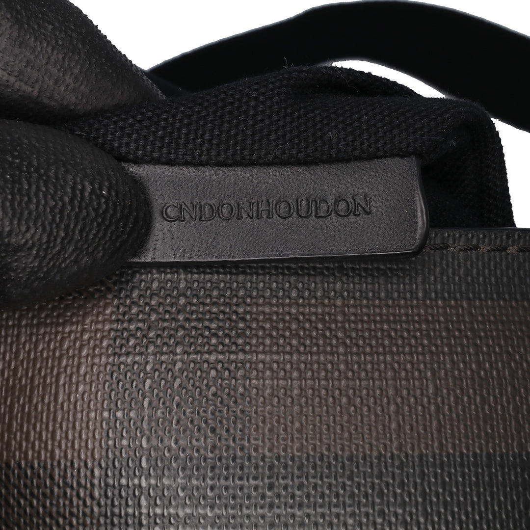 Smoke Check Coated Canvas Crossbody Brown - Gaby Paris