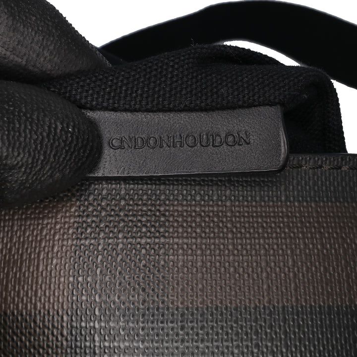 Smoke Check Coated Canvas Crossbody Brown - Gaby Paris