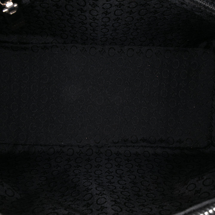 C Macadam Suede Handbag Black - Gaby Paris