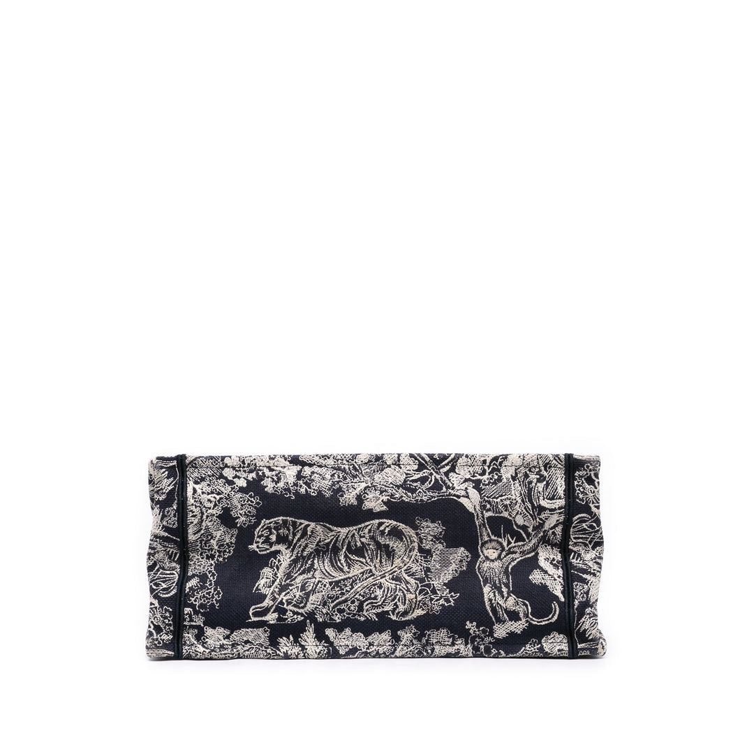 Dior Book Tote brodé Reverse Dioriviera De Jouy Moyen Bleu