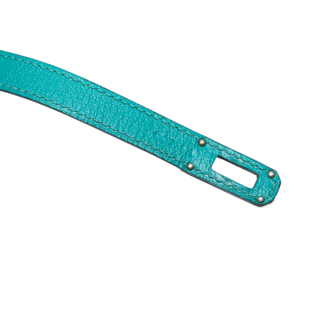 Hermès Chevre Mysore Kelly Longue Wallet Bleu