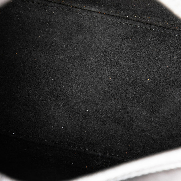 Lady Dior Métallisé Cannage Moyen Cuir d'agneau Argenté