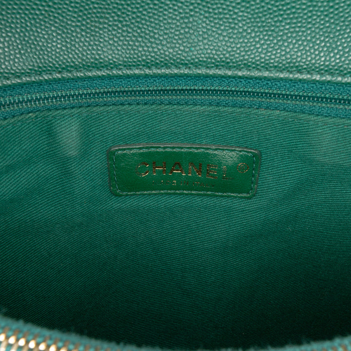 Chanel Medium Quilted Caviar Coco Top Handle Bag Vert – GABY PARIS Authentique