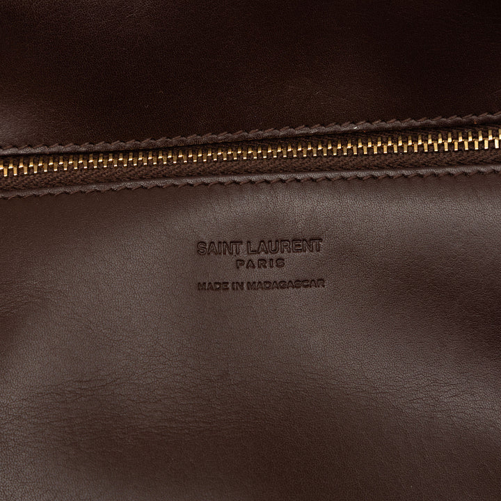 Saint Laurent Medium Raffia Panier Basket Shopper Cabas