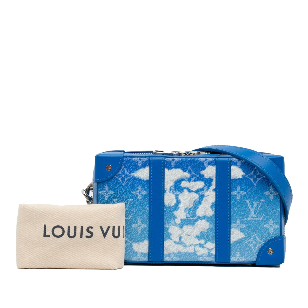 Monogram Clouds Soft Trunk Wallet Blue - Gaby Paris