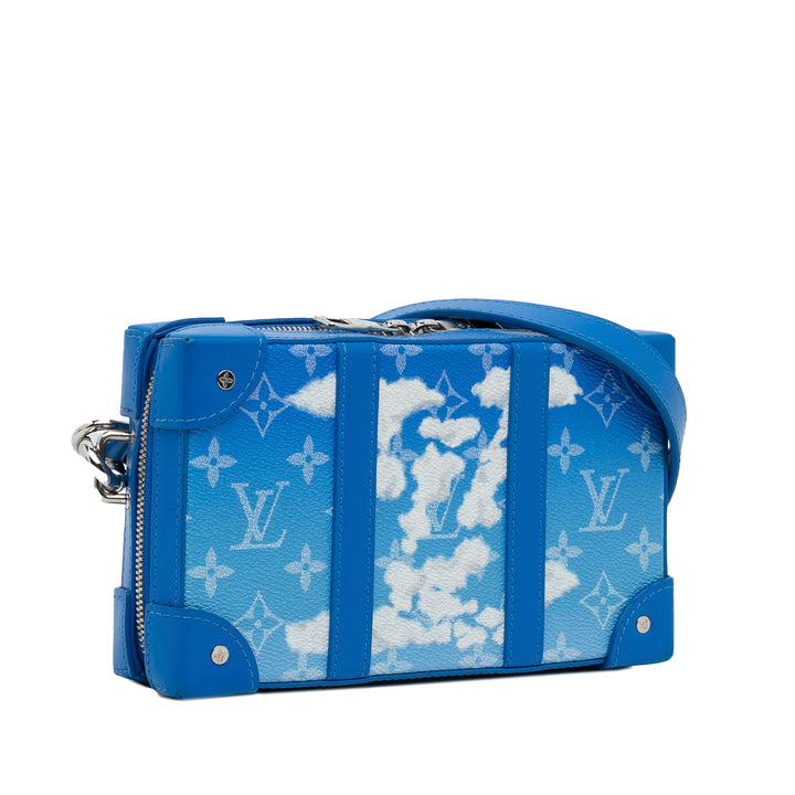 Monogram Clouds Soft Trunk Wallet Blue - Gaby Paris