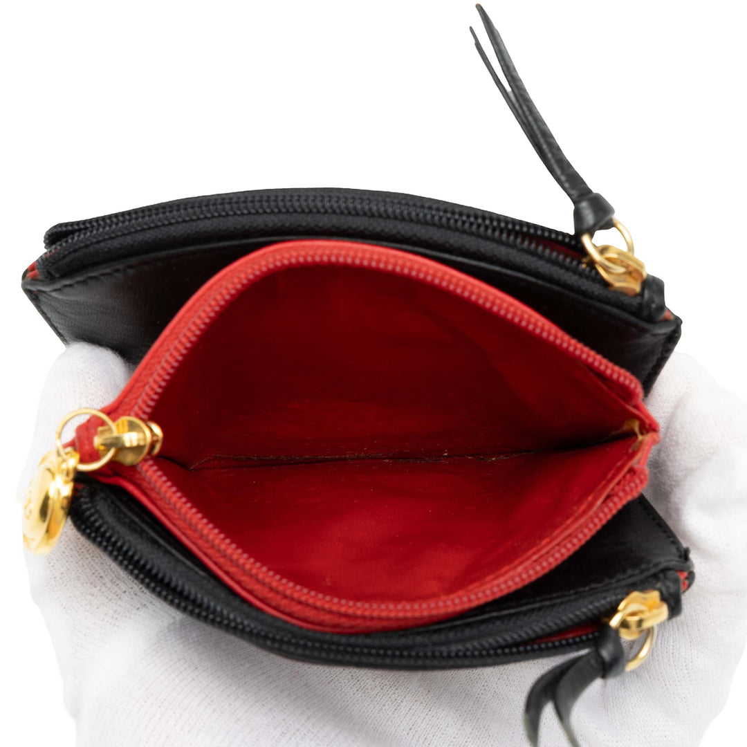 Dior CD Trio Porte-monnaie Noir