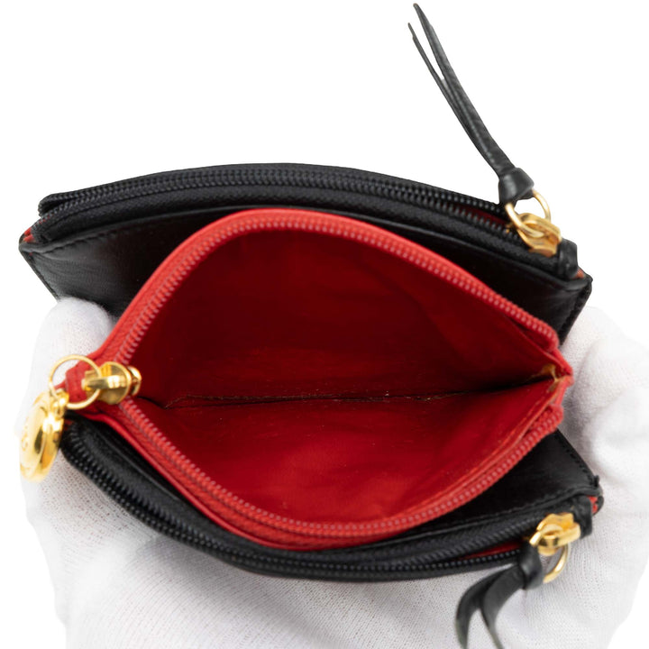 Dior CD Trio Porte-monnaie Noir