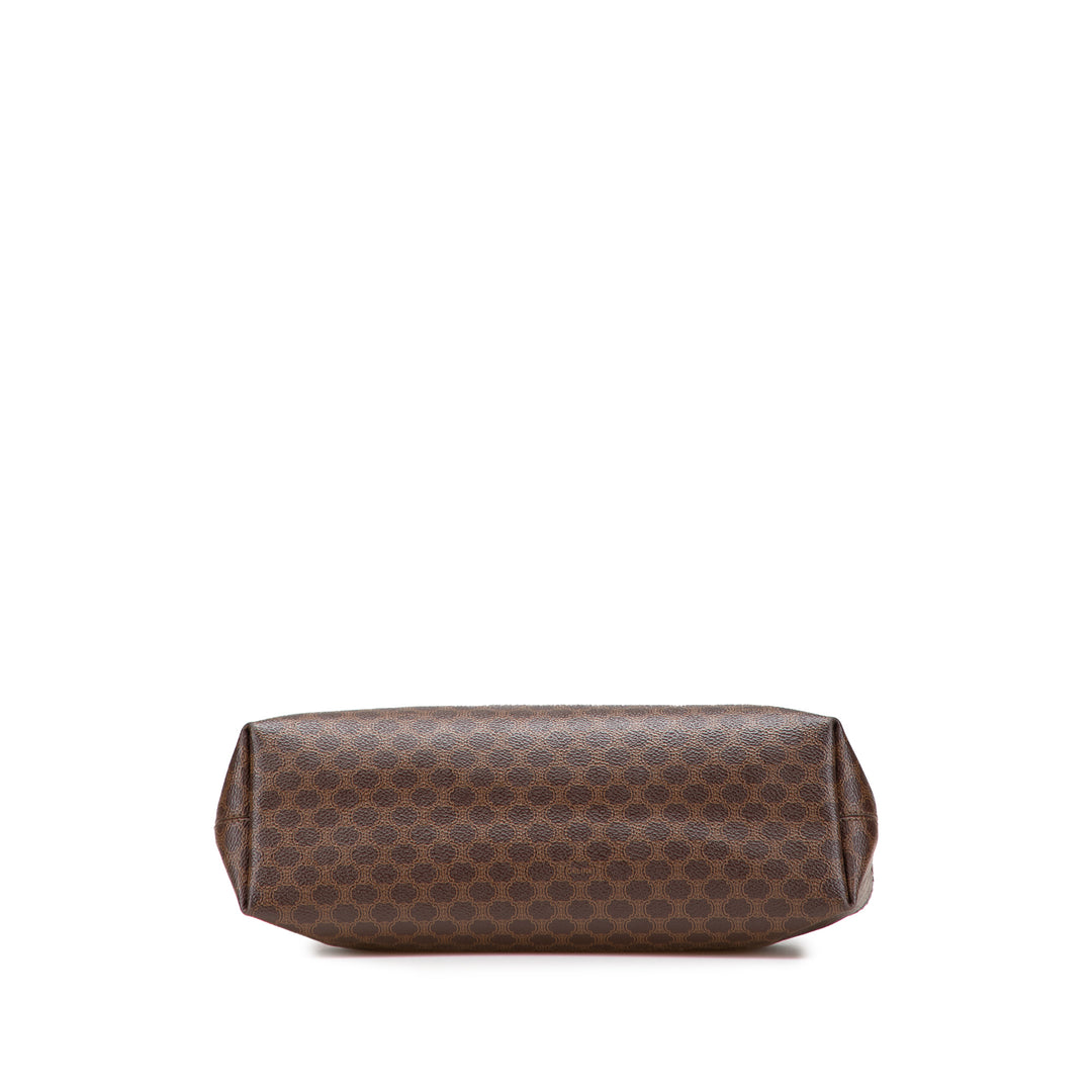 Macadam Coated Canvas Tote Brown - Gaby Paris