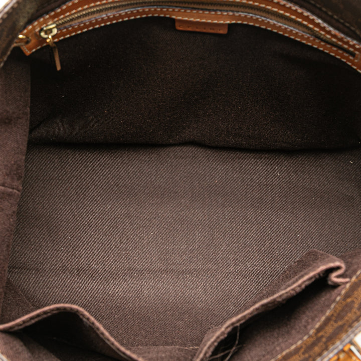 Macadam Coated Canvas Tote Brown - Gaby Paris