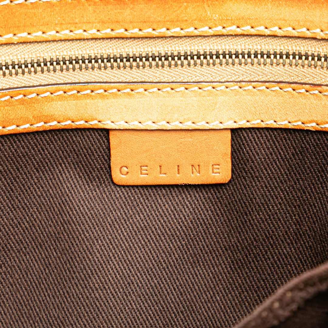 Macadam Coated Canvas Tote Brown - Gaby Paris