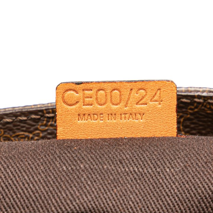 Macadam Coated Canvas Tote Brown - Gaby Paris