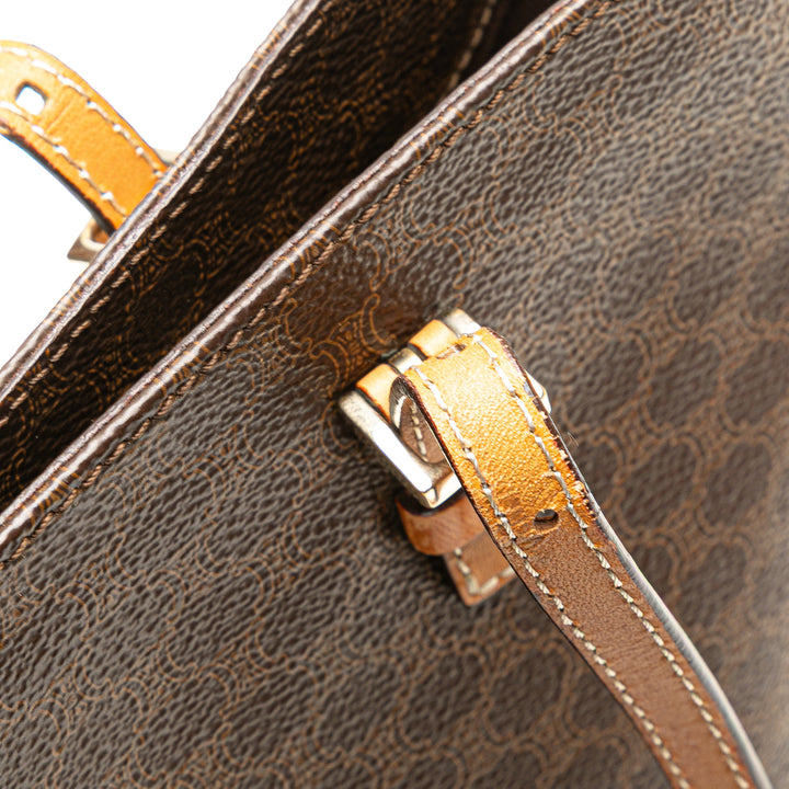 Macadam Coated Canvas Tote Brown - Gaby Paris