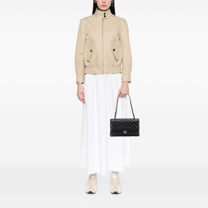 Medium Classic Caviar Double Flap Black - Gaby Paris