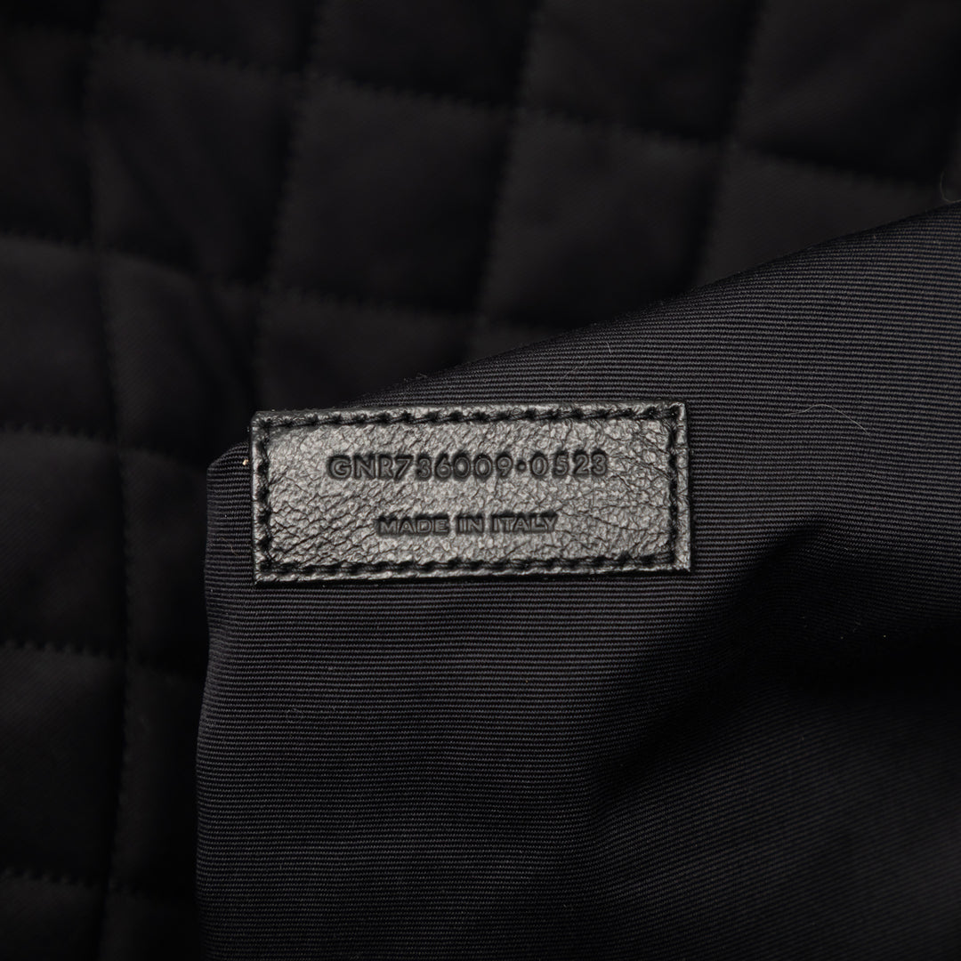 Saint Laurent Matelassé Cuir de veau ES Giant Sac de voyage