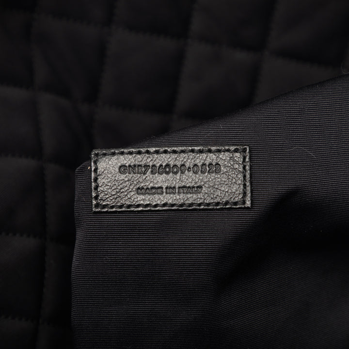 Saint Laurent Matelassé Cuir de veau ES Giant Sac de voyage
