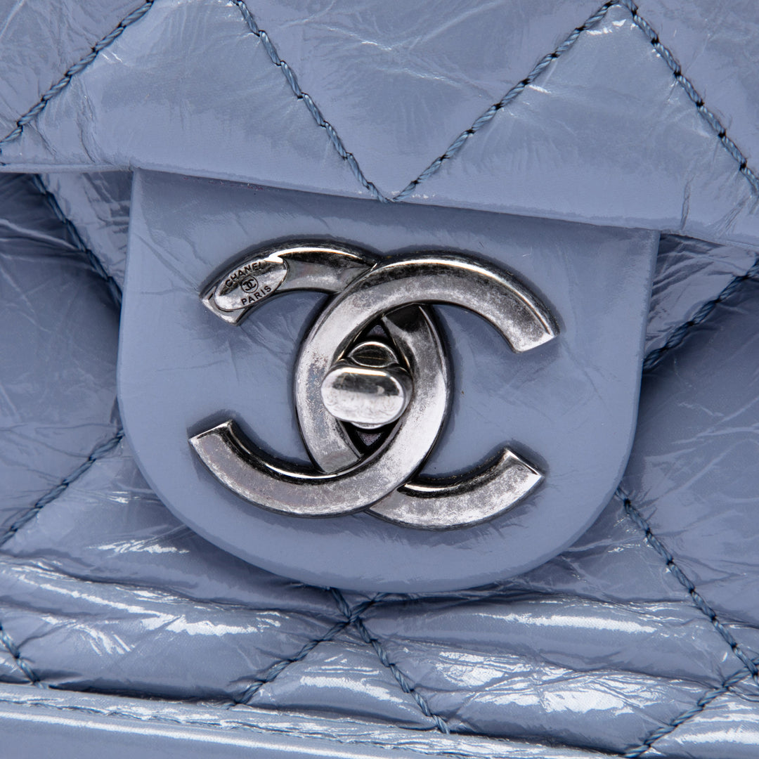 Chanel Matelassé vieilli Cuir de veau Simple rabat
