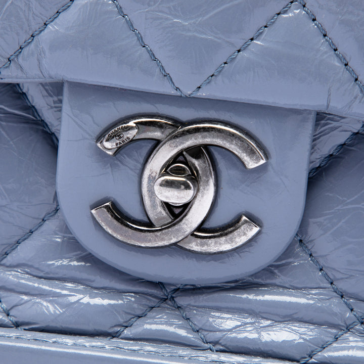 Chanel Matelassé vieilli Cuir de veau Simple rabat