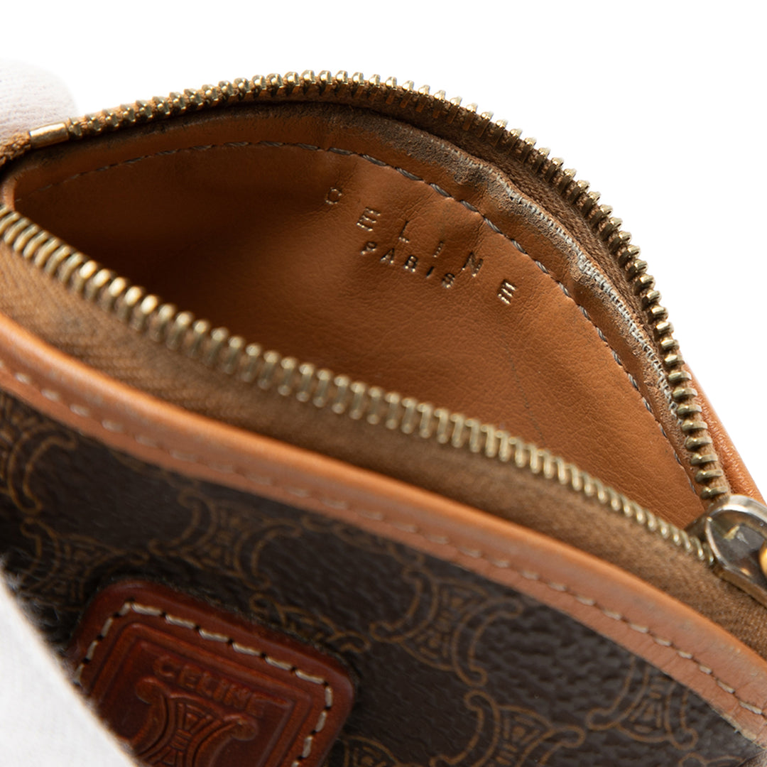Celine Macadam Coated Toile Coin Pochette