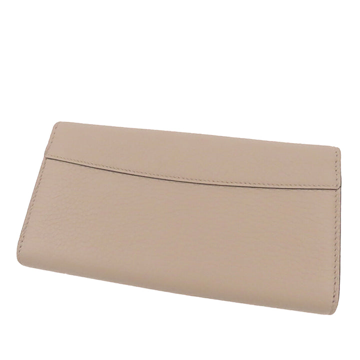 Capucines Portefeuille long taurillon Beige