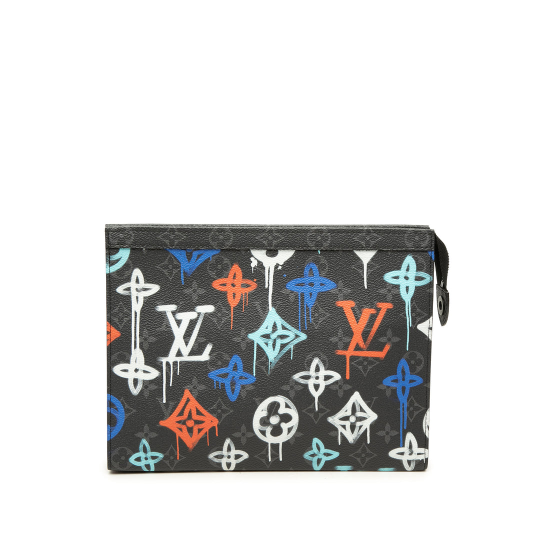 Louis Vuitton Pochette Graffiti Voyage Monogram Eclipse MM Noir – vue principale – GABY PARIS