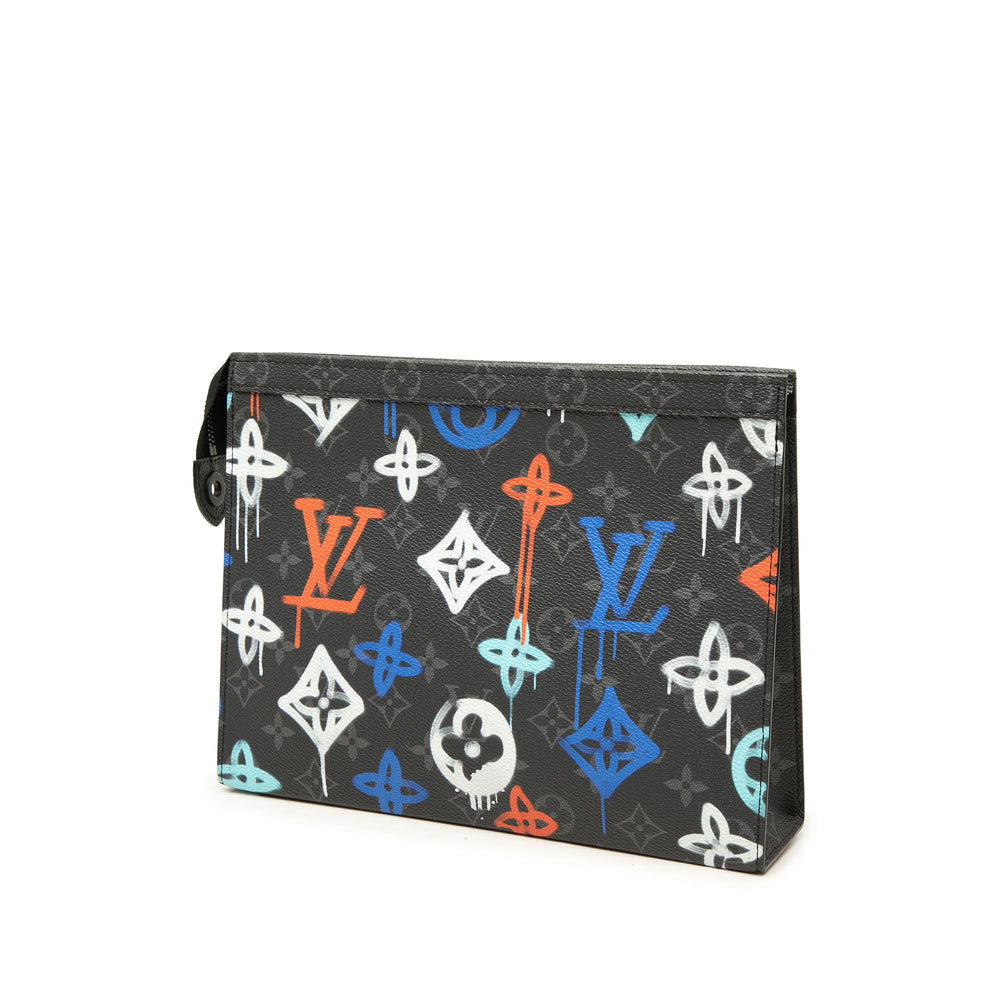 Louis Vuitton Pochette Graffiti Voyage Monogram Eclipse MM Noir – vue 2 – GABY PARIS