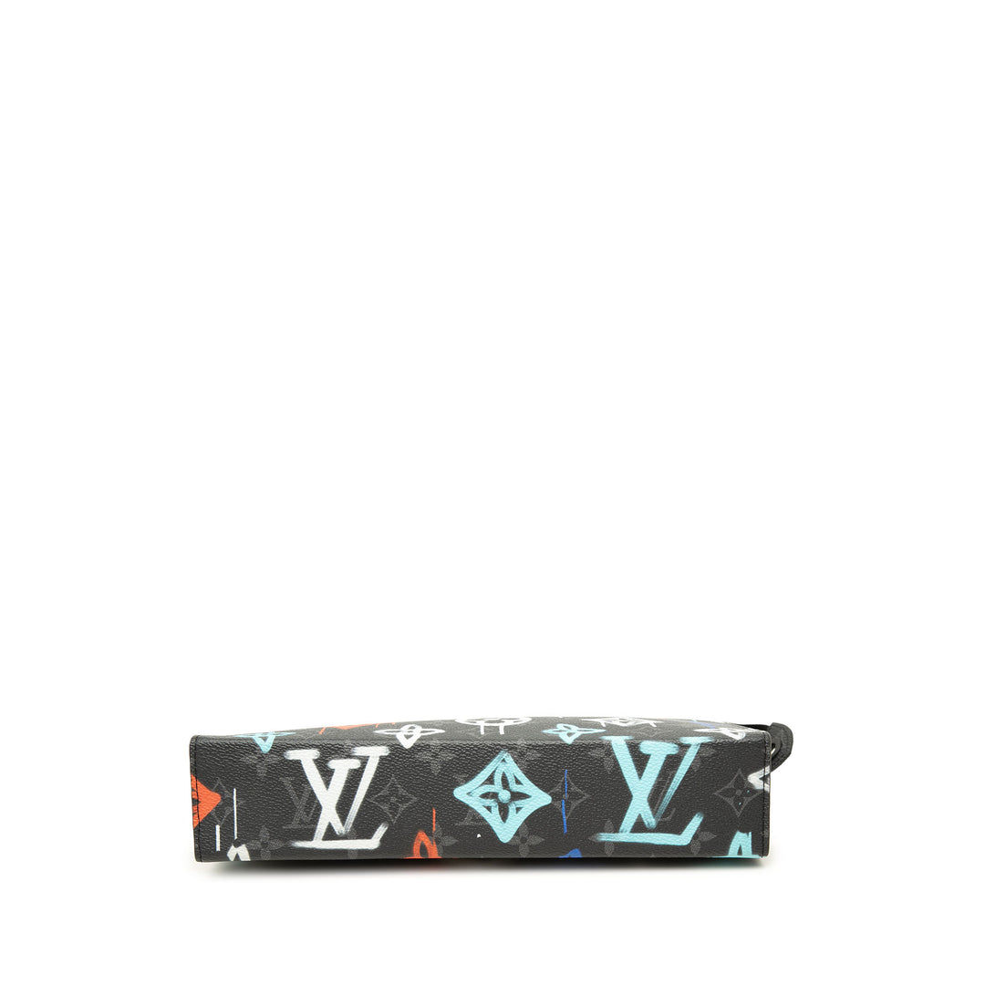 Louis Vuitton Pochette Graffiti Voyage Monogram Eclipse MM Noir – vue 3 – GABY PARIS