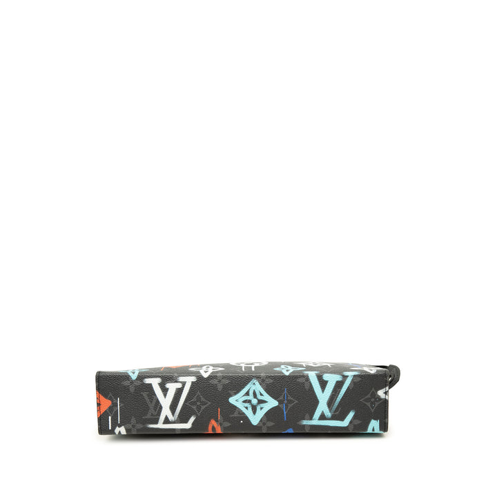 Louis Vuitton Pochette Graffiti Voyage Monogram Eclipse MM Noir – vue 3 – GABY PARIS