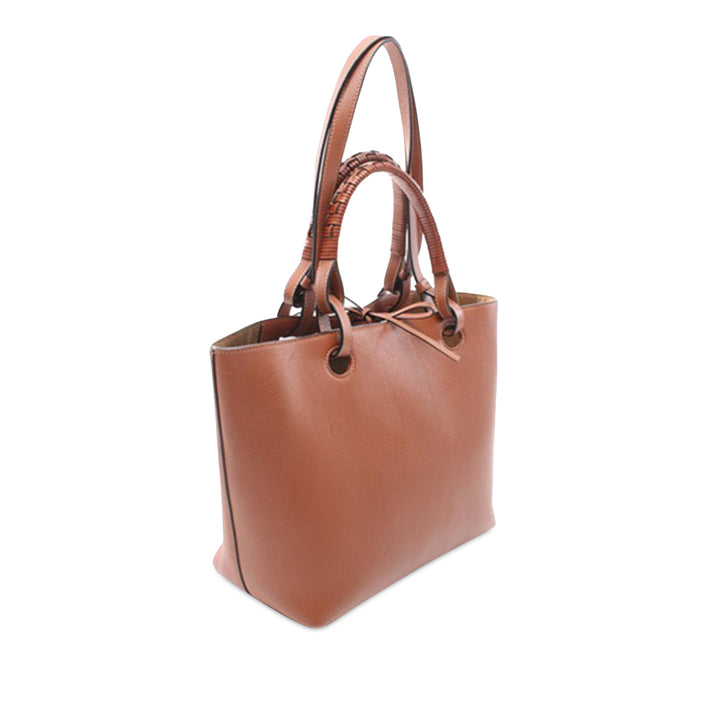 Small Anagram Tote Brown - Gaby Paris