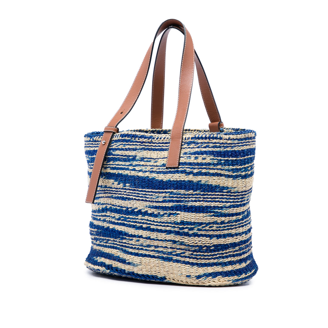 LOEWE Large Raffia Anagram Basket Cabas
