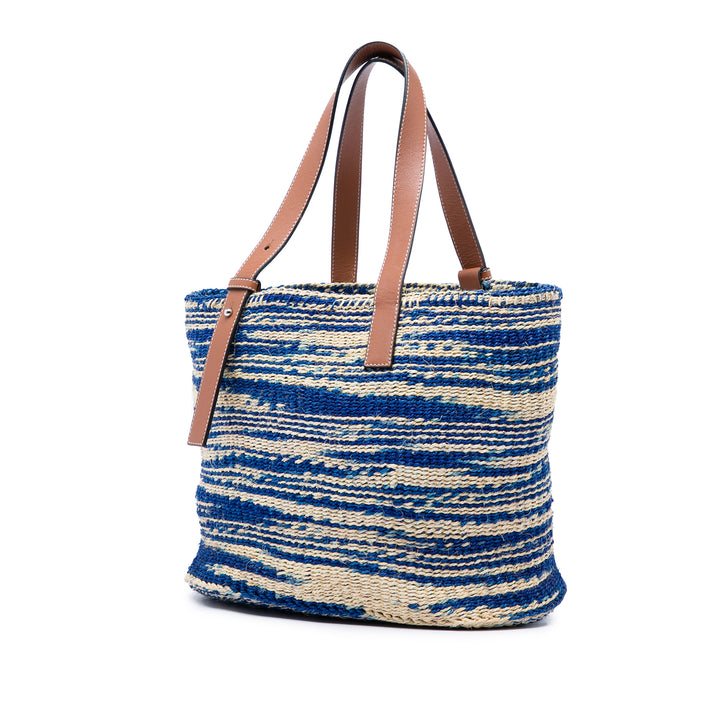 LOEWE Large Raffia Anagram Basket Cabas