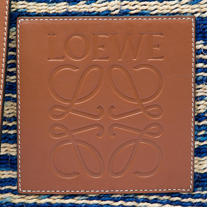 LOEWE Large Raffia Anagram Basket Cabas