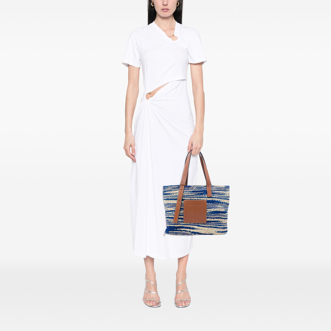 LOEWE Large Raffia Anagram Basket Cabas