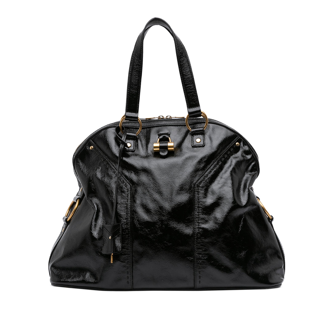 Saint Laurent Sac Muse oversize vernis