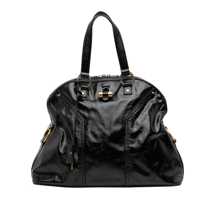 Saint Laurent Sac Muse oversize vernis