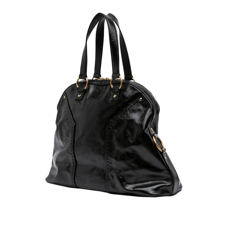 Saint Laurent Sac Muse oversize vernis