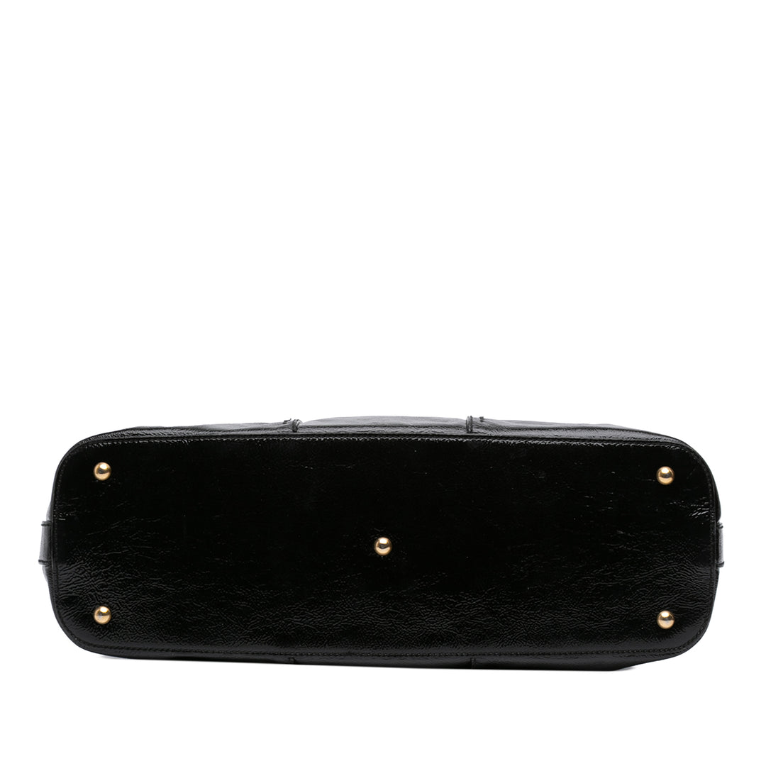 Saint Laurent Sac Muse oversize vernis