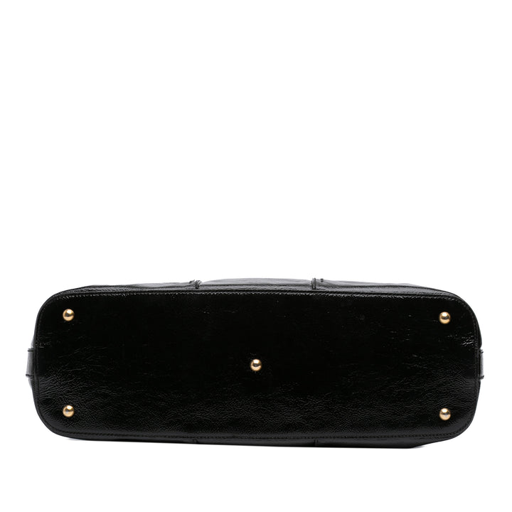 Saint Laurent Sac Muse oversize vernis