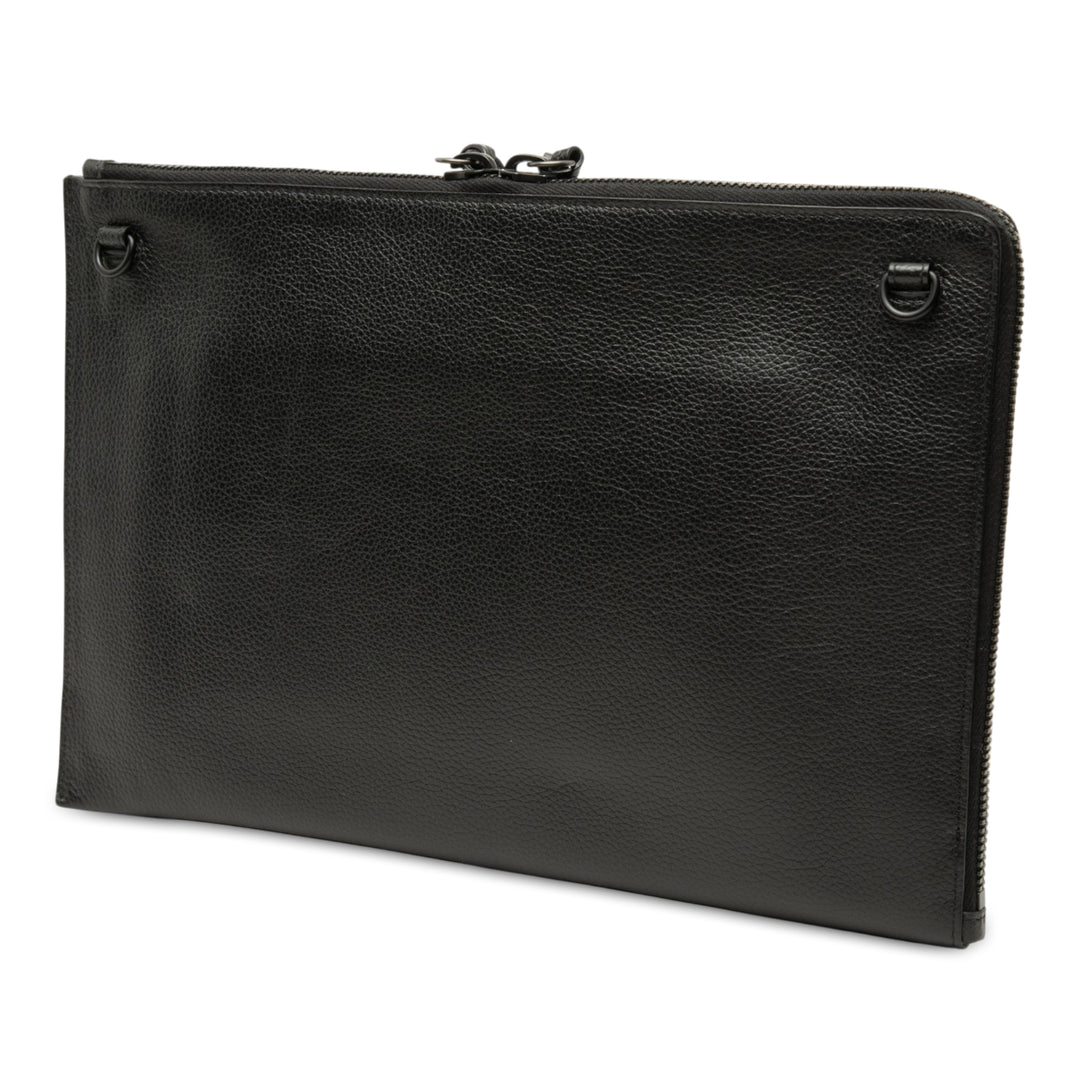 Balenciaga Cuir de veau grainé Neo Classic Compact Pochette with Strap