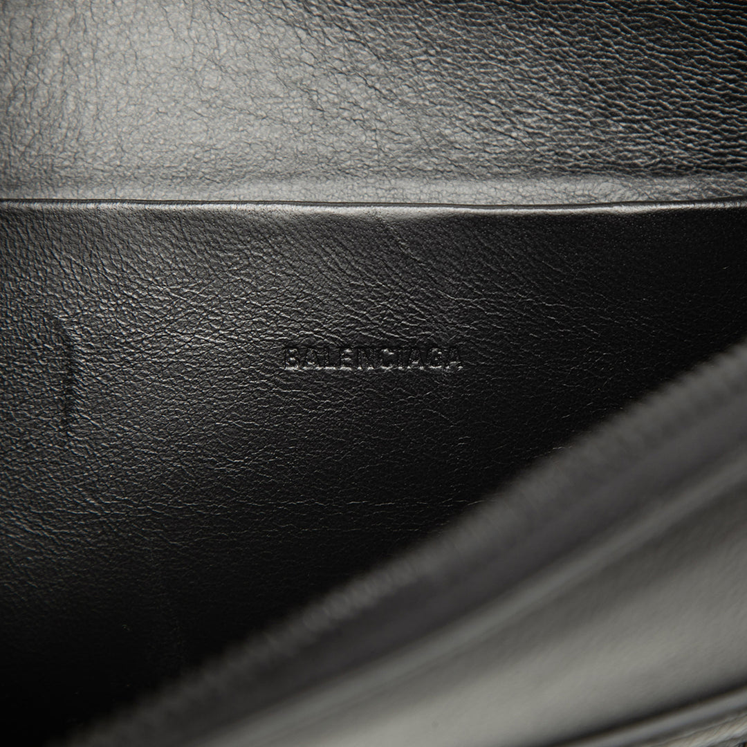 Balenciaga Cuir de veau grainé Neo Classic Compact Pochette with Strap