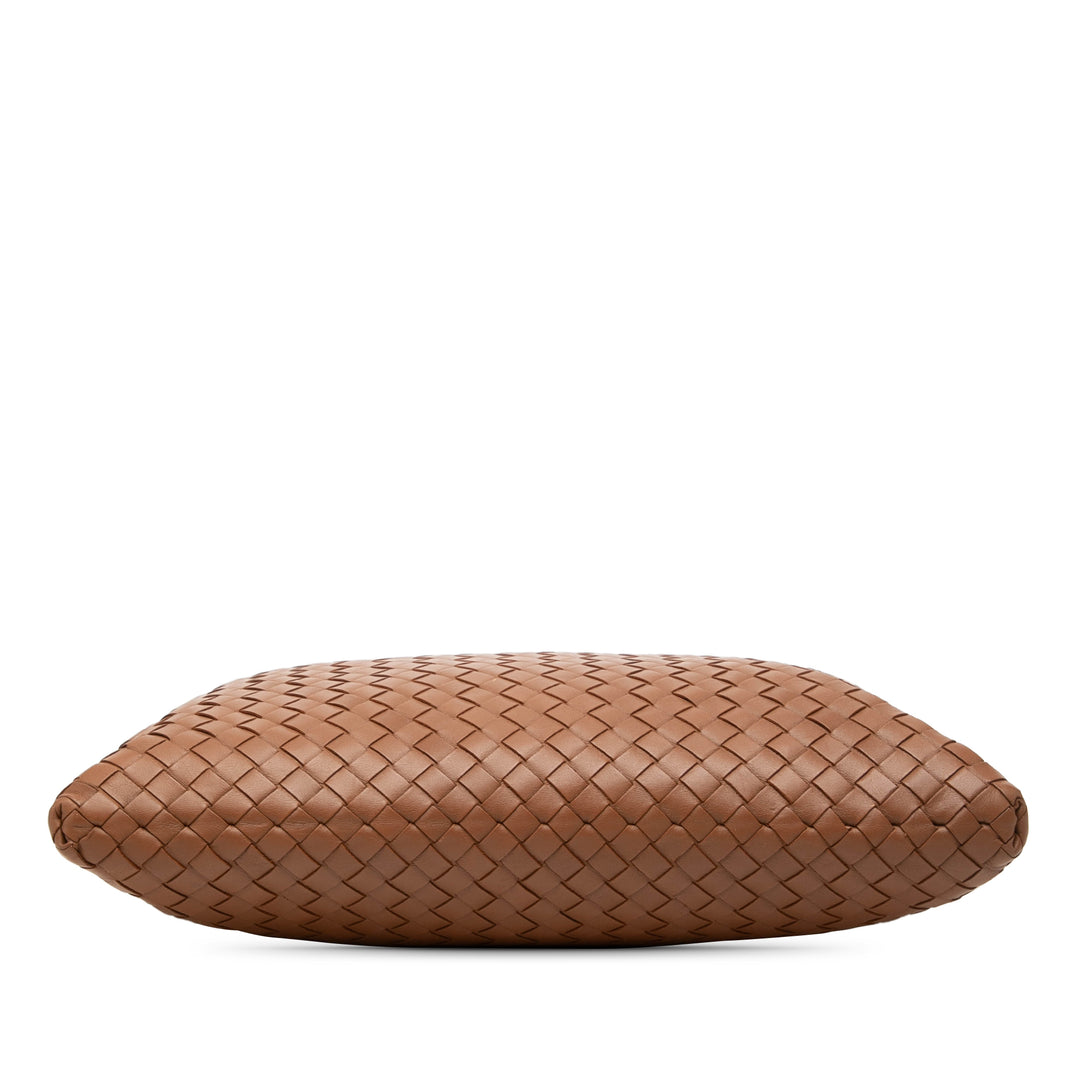 Bottega Veneta Sac bandoulière Intrecciato nappa Marron – vue 3 – GABY PARIS