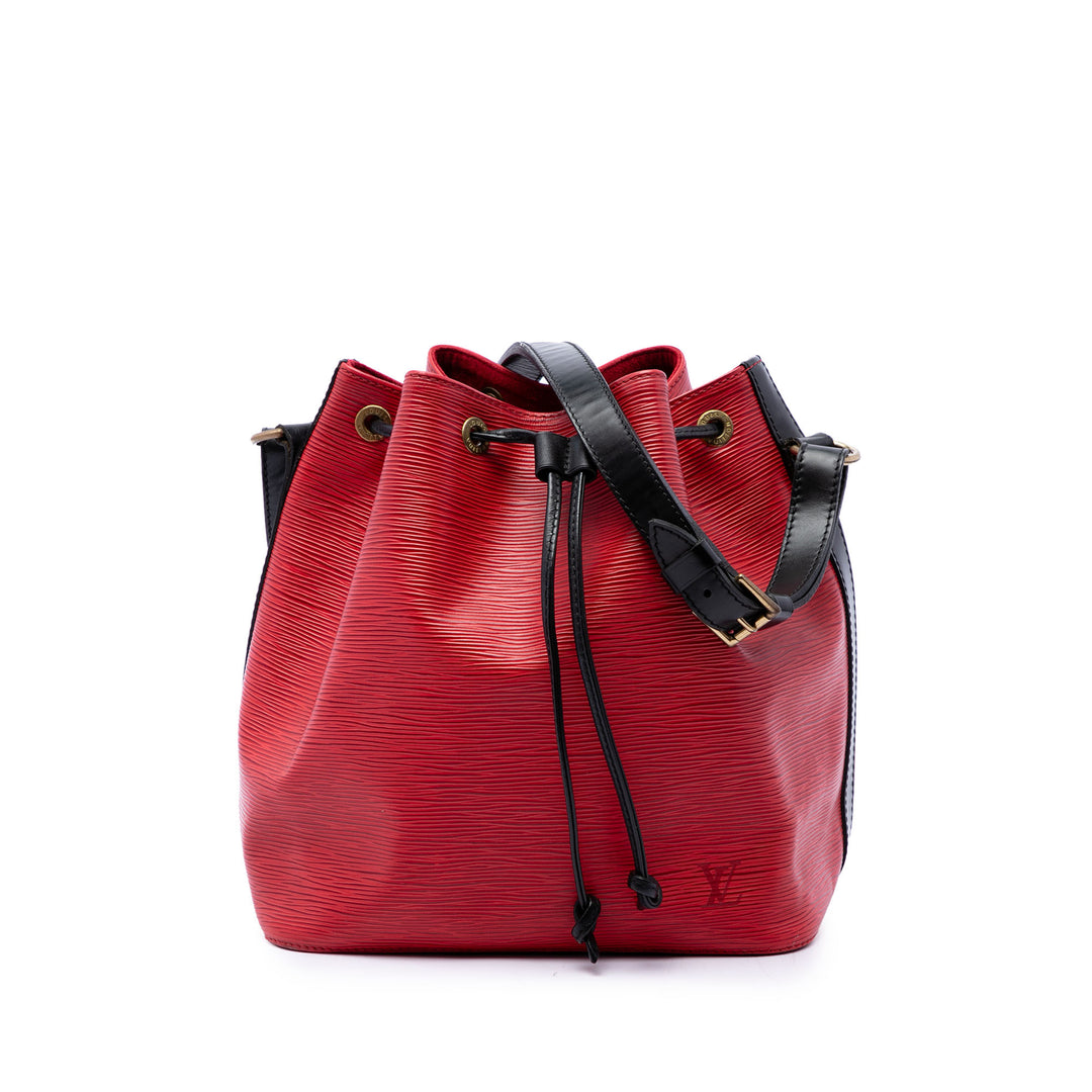 Louis Vuitton Bicolore Noe PM Épi Rouge – vue principale – GABY PARIS