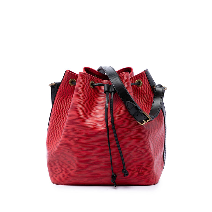 Louis Vuitton Bicolore Noe PM Épi Rouge – vue principale – GABY PARIS
