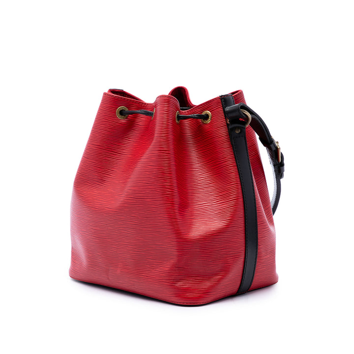 Louis Vuitton Bicolore Noe PM Épi Rouge – vue 2 – GABY PARIS