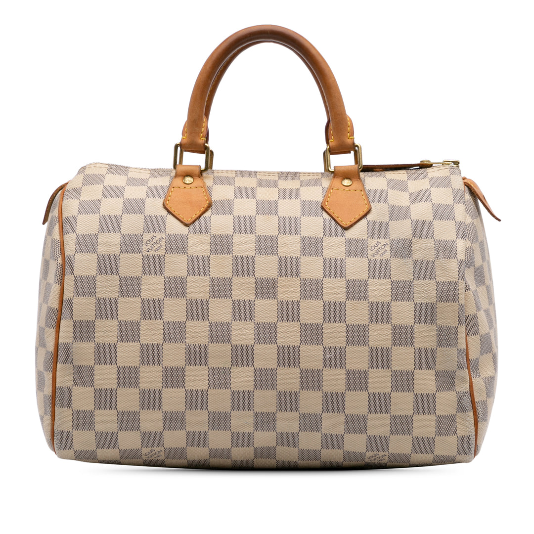 Damier Azur Speedy 30 White - Gaby Paris