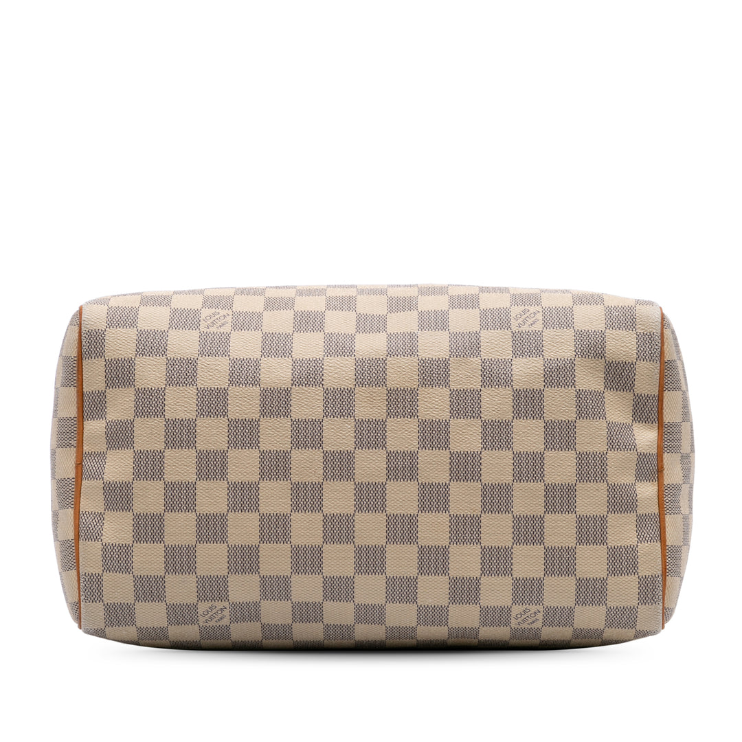 Damier Azur Speedy 30 White - Gaby Paris