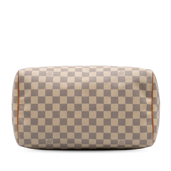 Damier Azur Speedy 30 White - Gaby Paris